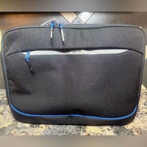 Targus Black Laptop Bag with Blue Trim
